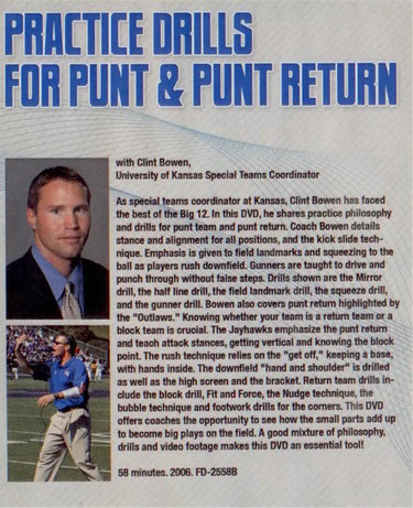 (Rental)-Punt And Punt Return Clint Bowen